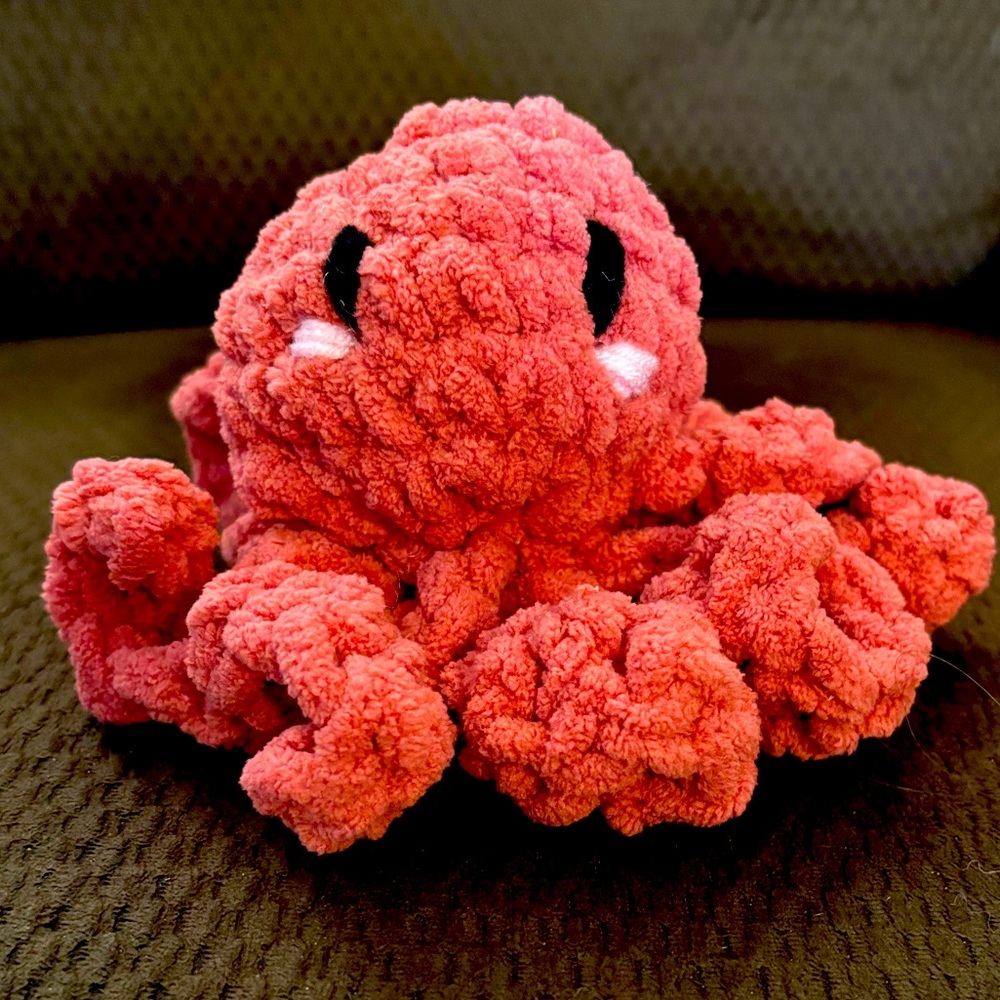 Cutest little hand crochet octopus my daughter has made!